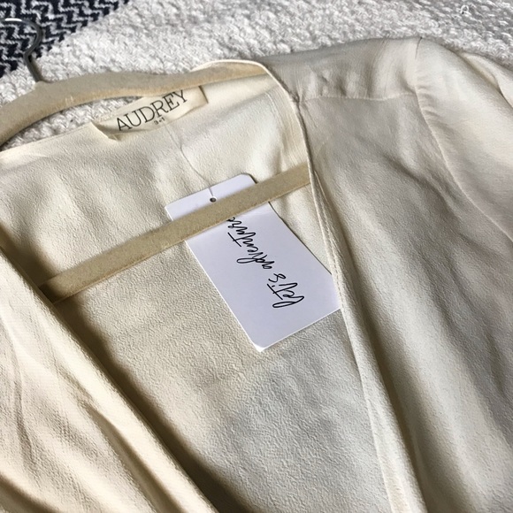 12th Tribe Valentina Cream Wrap Top - Picture 3 of 6